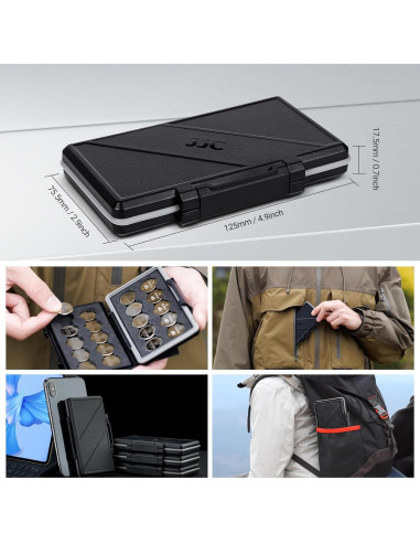 Estuche para Baterías JJC para 20x CR2032 CR2025 Resistente