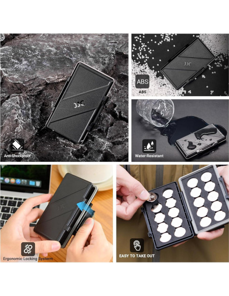 Estuche para Baterías JJC para 20x CR2032 CR2025 Resistente