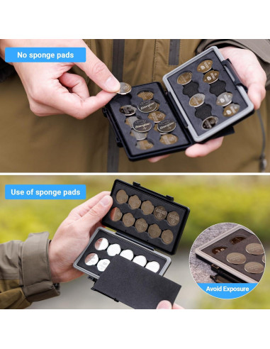 Estuche para Baterías JJC para 20x CR2032 CR2025 Resistente