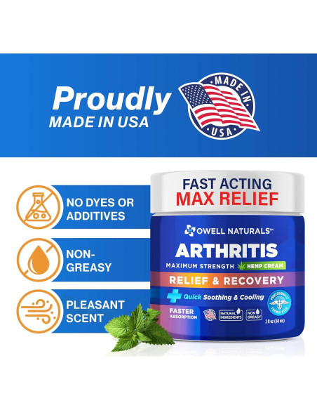 Crema para Articulaciones y Músculos Owell Naturals 2x60ml