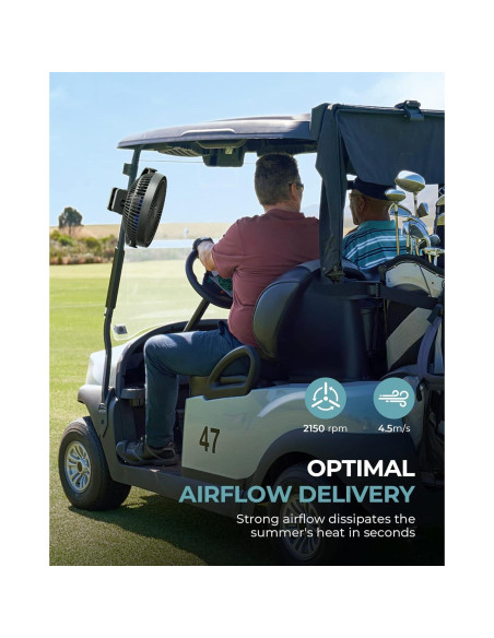 Ventilador Portátil xasla 10000mAh 20cm 4 Velocidades Azul Ventilador Portátil xasla 10000mAh 20cm 4 Velocidades Azul