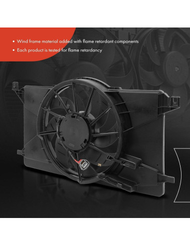 Ventilador de Refrigeración A-Premium para Ford Focus 2012-2018