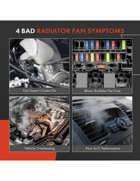 Ventilador de Refrigeración A-Premium para Ford Focus 2012-2018