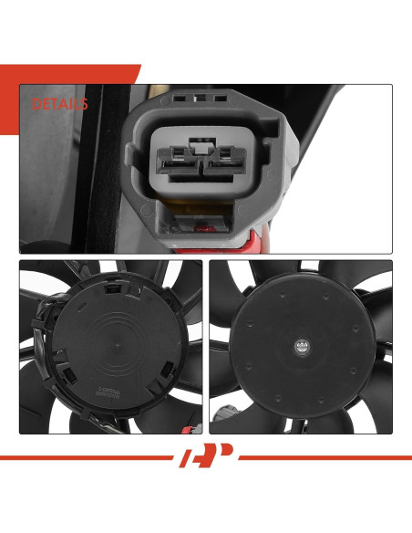 Ventilador de Refrigeración A-Premium para Ford Focus 2012-2018