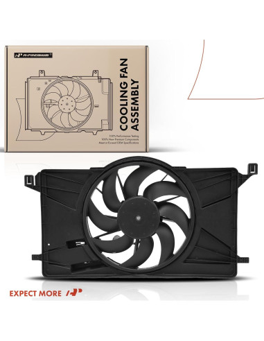 Ventilador de Refrigeración A-Premium para Ford Focus 2012-2018