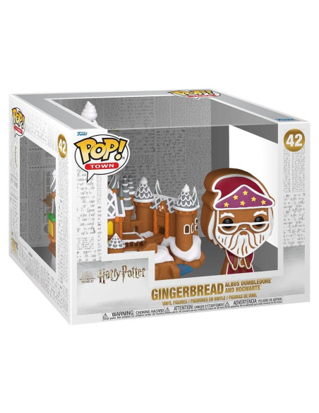 Funko POP Town Harry Potter Dumbledore y Hogwarts 10,8 cm