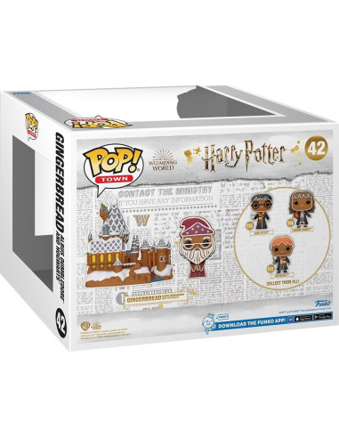 Funko POP Town Harry Potter Dumbledore y Hogwarts 10,8 cm