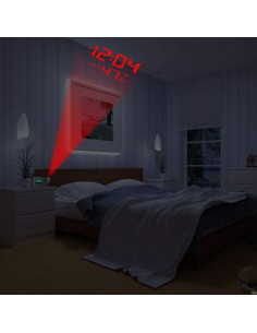 Reloj Despertador Digital SMARTRO SC31B con Proyección 2