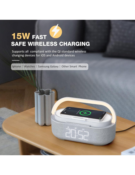 Altavoz Bluetooth COLSUR con Cargador Inalámbrico 15W Altavoz Bluetooth COLSUR con Cargador Inalámbrico 15W