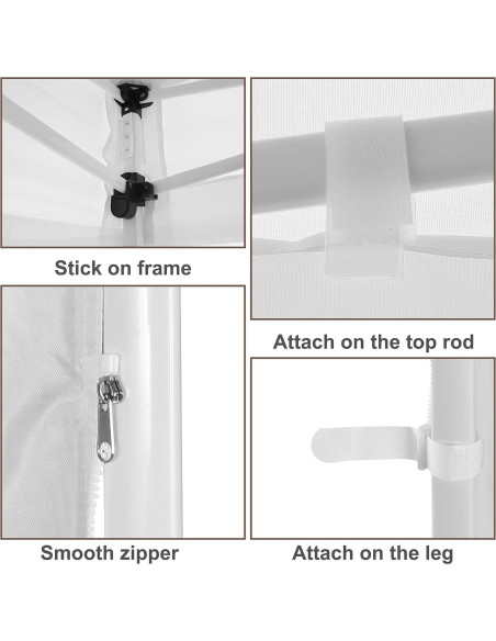 Lateral Carpa MASTERCANOPY 10x10 Plegable Azul UV 50+
