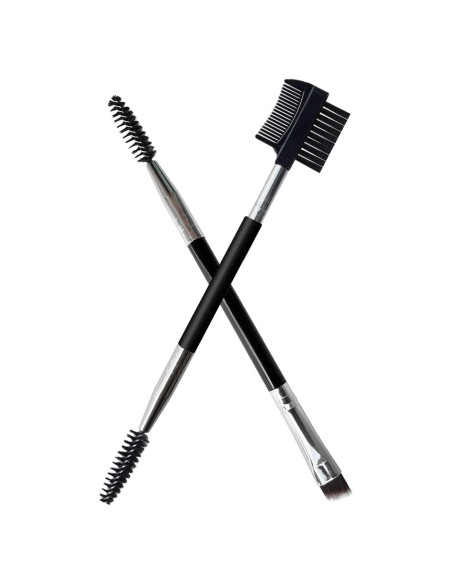 2 Piezas Cepillo Doble Cabeza Cejas y Pestañas MUIIGOOD