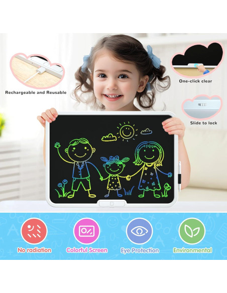 Tableta LCD de Dibujo PS-baby 15" Reutilizable para Niños