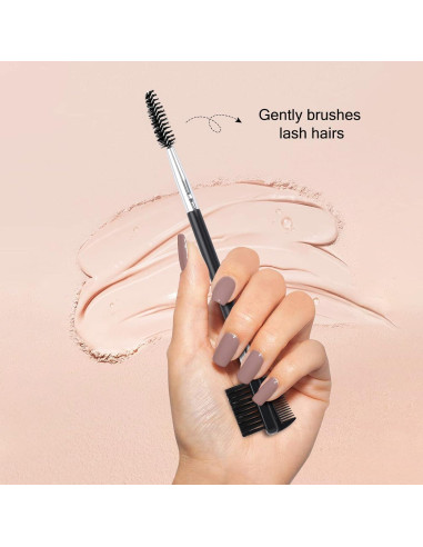 2 Piezas Cepillo Doble Cabeza Cejas y Pestañas MUIIGOOD