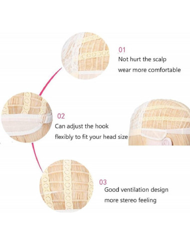 Peluca Verde Oliva PATTNIUM Corta Rizada 30 cm