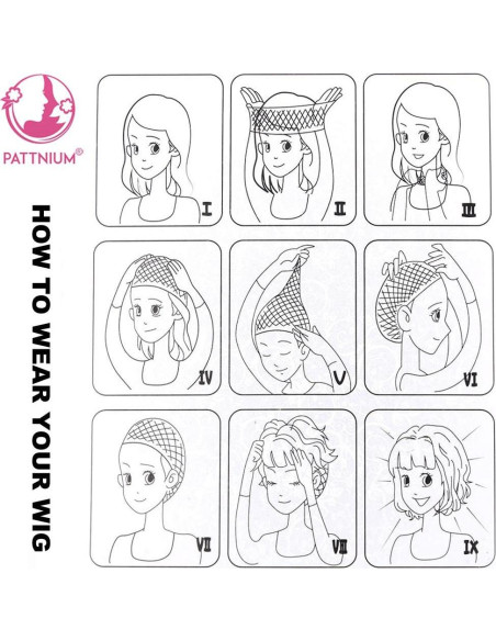 Peluca Verde Oliva PATTNIUM Corta Rizada 30 cm