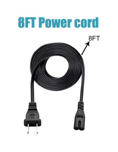 Cable de alimentación 2 clavijas Saireed 2,5m para refrigerador