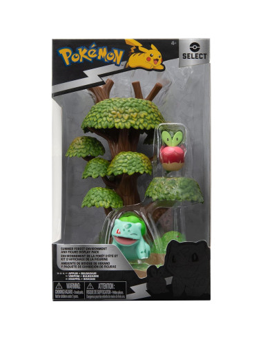 Conjunto de Exhibición Pokémon Select - Bosque con Figuras