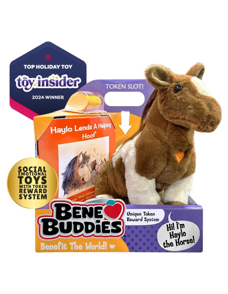 Caballo de Peluche Bene Buddies Haylo con Libro de Cuentos