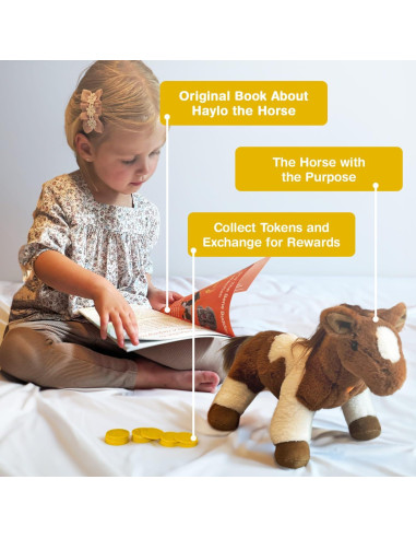 Caballo de Peluche Bene Buddies Haylo con Libro de Cuentos