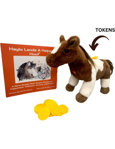 Caballo de Peluche Bene Buddies Haylo con Libro de Cuentos