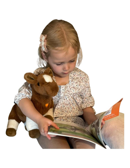 Caballo de Peluche Bene Buddies Haylo con Libro de Cuentos