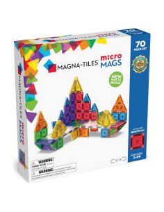 MAGNA-TILES microMAGS Set Deluxe 70 Piezas Magnéticas