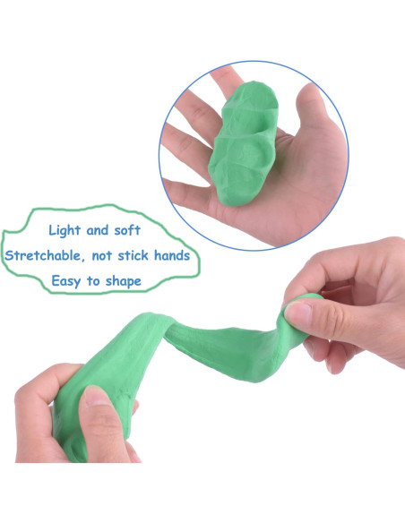 Arcilla Secada al Aire Exptolii 24 Colores para Modelar