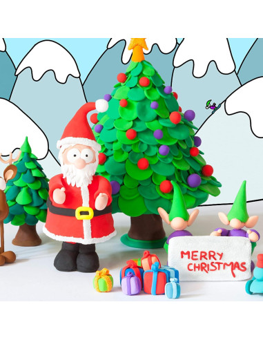 Arcilla Secada al Aire Exptolii 24 Colores para Modelar