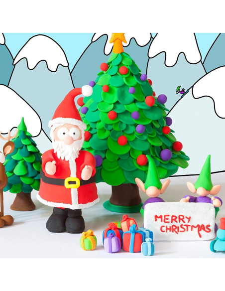 Arcilla Secada al Aire Exptolii 24 Colores para Modelar