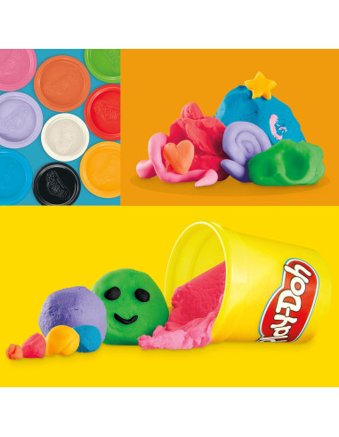 Play-Doh Set 9 Latas de Colores para Modelar 2 a 4 Años