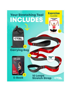 Correa de Estiramiento CTRL Sports 10 Asas 198 cm Nylon 2