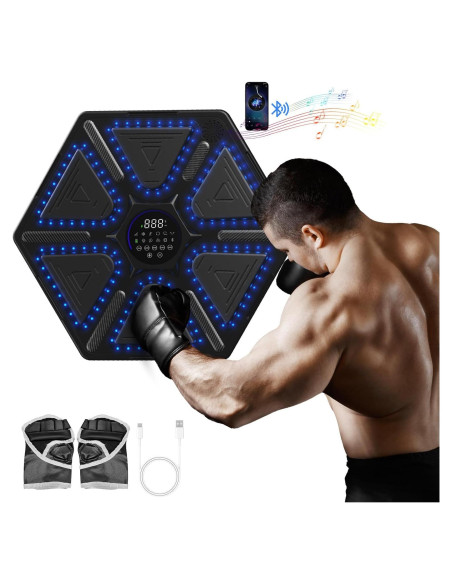 Máquina de Boxeo Musical FOOING QJ-03 con Sensor y Guantes Máquina de Boxeo Musical FOOING QJ-03 con Sensor y Guantes