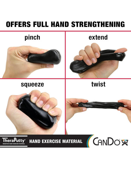 CanDo TheraPutty Masilla Ejercicio 85g X-FIRM Rehabilitación