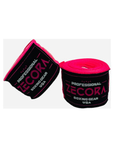 Envolturas de Mano de Boxeo Zecora 3.7m Rosa Profesional