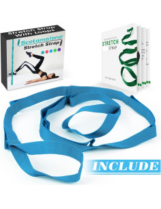 Correa de Estiramiento Scotamalone 190,5 cm para Yoga y Pilates 2