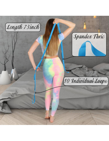 Correa de Estiramiento Scotamalone 190,5 cm para Yoga y Pilates