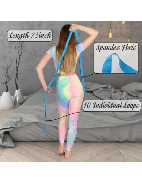 Correa de Estiramiento Scotamalone 190,5 cm para Yoga y Pilates