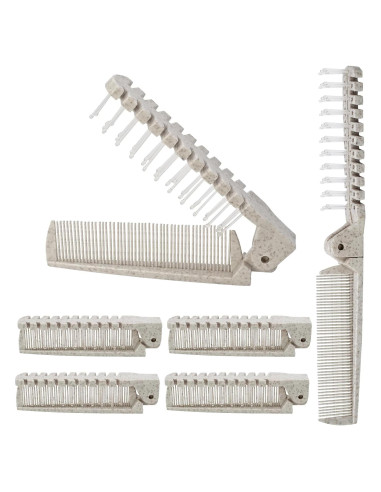 6 Piezas Cepillo de Viaje Plegable Qjaiune Antiestático