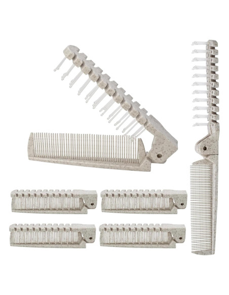 6 Piezas Cepillo de Viaje Plegable Qjaiune Antiestático