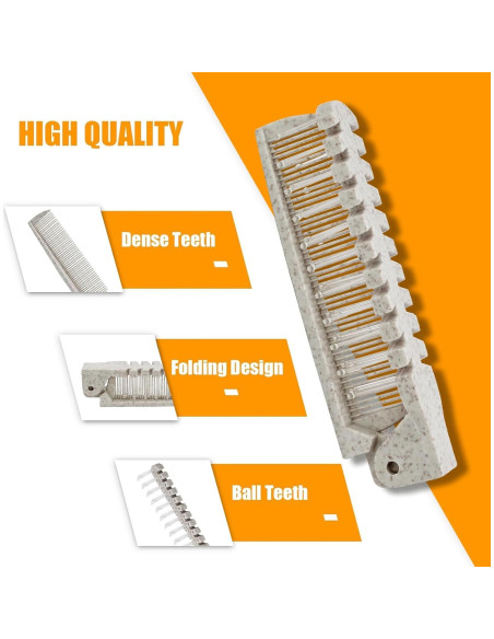 6 Piezas Cepillo de Viaje Plegable Qjaiune Antiestático