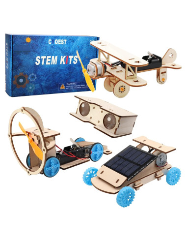 Kits STEM CYOEST para Niños 8-14 Años, Coche Solar y Más