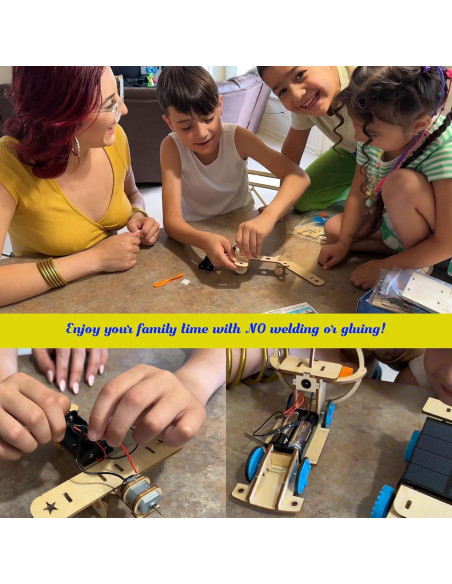 Kits STEM CYOEST para Niños 8-14 Años, Coche Solar y Más