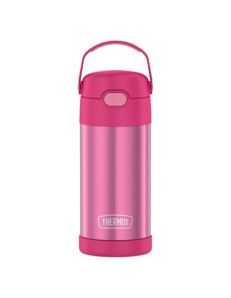 Botella de Agua THERMOS FUNtainer 354 ml con Pajilla Rosa