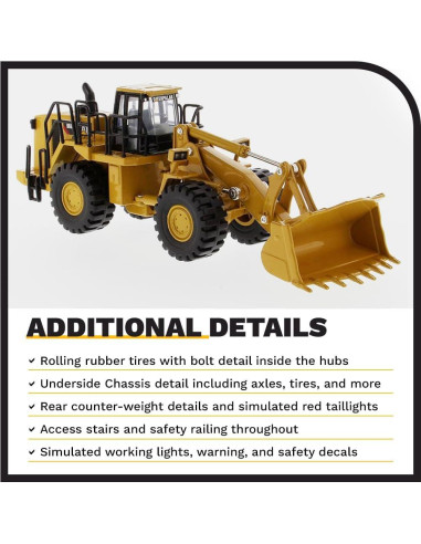 Cargadora de Ruedas Diecast Masters Caterpillar 988H 1:64