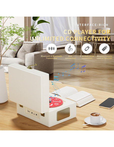 Reproductor de CD Yintiny TMB8 Bluetooth Recargable 3600mAh