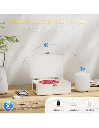 Reproductor de CD Yintiny TMB8 Bluetooth Recargable 3600mAh