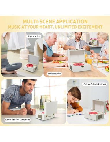 Reproductor de CD Yintiny TMB8 Bluetooth Recargable 3600mAh