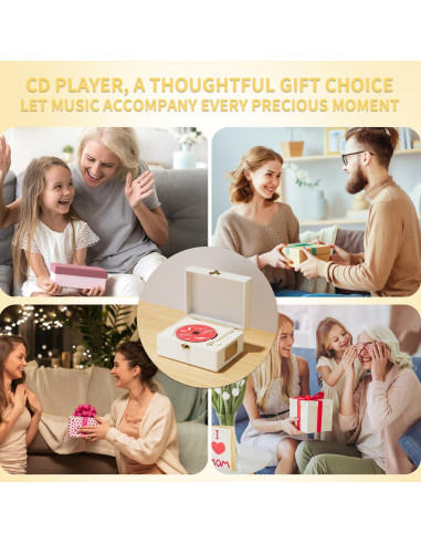 Reproductor de CD Yintiny TMB8 Bluetooth Recargable 3600mAh