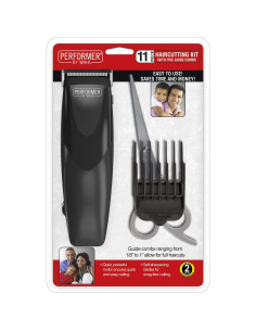 Cortapelos WAHL Performer 11 Piezas con 5 Peines Guía 2