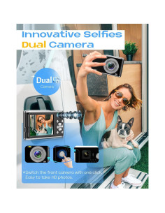 Cámara Digital HICSHON DC306 4K 48MP Dual Frontal y Trasera 2